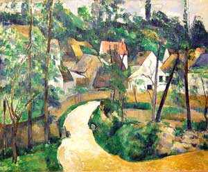 "Turn in the Road" by Paul Cézanne. MFA Boston.